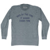 60% Of The Time It Works Every Time Adult Tri-Blend Long Sleeve T-shirt by Tribe Lacrosse