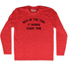 60% Of The Time It Works Every Time Adult Tri-Blend Long Sleeve T-shirt by Tribe Lacrosse