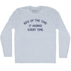 60% Of The Time It Works Every Time Adult Tri-Blend Long Sleeve T-shirt by Tribe Lacrosse