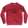 60% Of The Time It Works Every Time Adult Tri-Blend Sweatshirt by Tribe Lacrosse