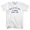 60% Of The Time It Works Every Time Womens Cotton Junior Cut T-Shirt by Tribe Lacrosse