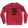 69 Math Equation Adult Tri-Blend Sweatshirt by Tribe Lacrosse