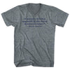 A Person's Worth Is Measured By The Worth Of What He Values.- Marcus Aurelius Quote Tees Tri-Blend V-neck Womens Junior Cut T-shirt by Tribe Lacrosse