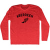 Aberdeen Running Track Winged Foot Adult Tri-Blend Long Sleeve T-shirt by Tribe Lacrosse