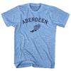 Aberdeen Running Track Winged Foot Adult Tri-Blend T-shirt by Tribe Lacrosse