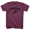 Aberdeen Running Track Winged Foot Adult Tri-Blend T-shirt by Tribe Lacrosse