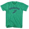 Aberdeen Running Track Winged Foot Adult Tri-Blend T-shirt by Tribe Lacrosse