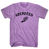 Aberdeen Running Track Winged Foot Adult Tri-Blend T-shirt by Tribe Lacrosse