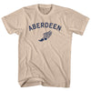 Aberdeen Running Track Winged Foot Adult Cotton T-shirt by Tribe Lacrosse