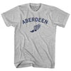 Aberdeen Running Track Winged Foot Adult Cotton T-shirt by Tribe Lacrosse