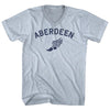 Aberdeen Running Track Winged Foot Adult Tri-Blend V-neck T-shirt by Tribe Lacrosse