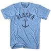 Alaska State Anchor Home Tri-Blend Adult T-shirt by Ultras