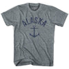 Alaska State Anchor Home Tri-Blend Adult T-shirt by Ultras