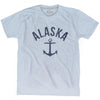 Alaska State Anchor Home Tri-Blend Adult T-shirt by Ultras