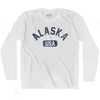 Alaska USA Adult Cotton Long Sleeve T-shirt by Ultras