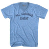 All Casinos Cheat Adult Tri-Blend V-neck T-shirt by Tribe Lacrosse