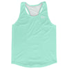 Blank Blue Mint Running Racerback Singlet Track Tops Made In USA by Tribe Lacrosse