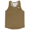 Blank Brown Yellow Running Racerback Singlet Track Tops Made In USA by Tribe Lacrosse