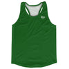 Blank Green Dark Kelly Running Racerback Singlet Track Tops Made In USA by Tribe Lacrosse