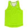 Blank Neon Green Running Racerback Singlet Track Tops Made In USA by Tribe Lacrosse