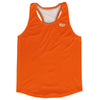 Blank Orange Baltimore Running Racerback Singlet Track Tops Made In USA by Tribe Lacrosse