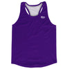 Blank Purple Violet Laker Running Racerback Singlet Track Tops Made In USA by Tribe Lacrosse