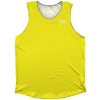 Blank Yellow Light Bright Light Canary Athletic Tank Top by Tribe Lacrosse