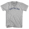 Capitalism Adult Cotton V-neck T-shirt by Tribe Lacrosse