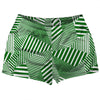 Multiple Lines Pattern Shorty Short Gym Shorts 2.5" Inseam Made In USA by Tribe Lacrosse