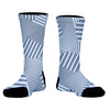 Multiple Lines Pattern Athletic Crew Socks by Tribe Lacrosse