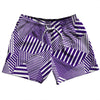 Multiple Lines Pattern 5" Swim Shorts Made in USA by Tribe Lacrosse