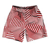 Multiple Lines Pattern Soccer Shorts Made In USA by Tribe Lacrosse