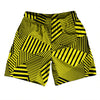 Multiple Lines Pattern Athletic Running Fitness Exercise Shorts 7" Inseam Shorts Made In USA by Tribe Lacrosse