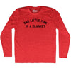 Sad little man in a blanket Adult Tri-Blend Long Sleeve T-shirt by Tribe Lacrosse