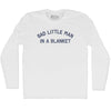 Sad little man in a blanket Adult Cotton Long Sleeve T-shirt by Tribe Lacrosse