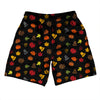 Thanksgiving All Over Pattern Athletic Running Fitness Exercise Shorts 7" Inseam Shorts Made In USA by Tribe Lacrosse