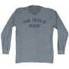 The Devil'S Music Adult Tri-Blend Long Sleeve T-shirt by Tribe Lacrosse