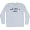 The Devil'S Music Adult Tri-Blend Long Sleeve T-shirt by Tribe Lacrosse