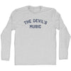 The Devil'S Music Adult Cotton Long Sleeve T-shirt by Tribe Lacrosse