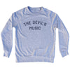 The Devil'S Music Adult Tri-Blend Sweatshirt by Tribe Lacrosse