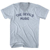 The Devil'S Music Adult Tri-Blend V-neck T-shirt by Tribe Lacrosse