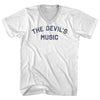 The Devil'S Music Adult Cotton V-neck T-shirt by Tribe Lacrosse