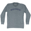 Wiscansin Adult Tri-Blend Long Sleeve T-shirt by Tribe Lacrosse