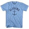 Alabama State Anchor Home Tri-Blend Adult T-shirt by Ultras