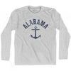 Alabama State Anchor Home Cotton Adult Long Sleeve T-shirt by Ultras