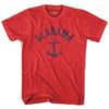 Alabama State Anchor Home Tri-Blend Adult T-shirt by Ultras