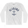 Alabama State Anchor Home Cotton Adult Long Sleeve T-shirt by Ultras