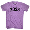 2035 Year Celebration Adult Tri-Blend T-shirt by Tribe Lacrosse