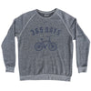 365 Days Bike Adult Tri-Blend Sweatshirt by Tribe Lacrosse