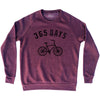 365 Days Bike Adult Tri-Blend Sweatshirt by Tribe Lacrosse